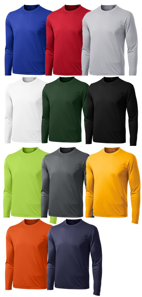 True Sport Long Sleeve Polyester Wicking Shirt